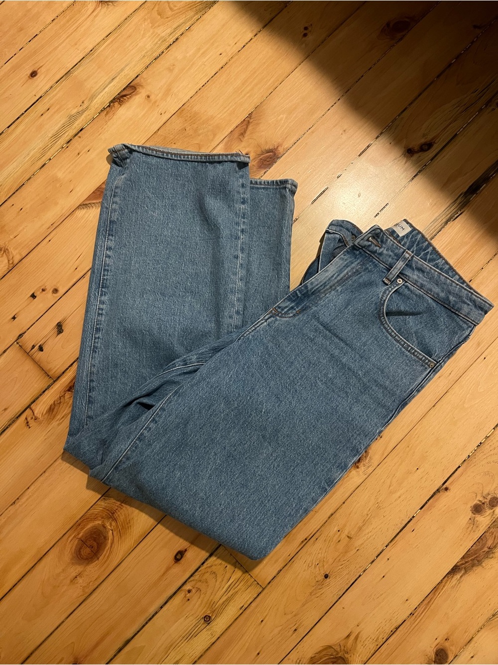 Denim Forum “Remy” high rise wide leg